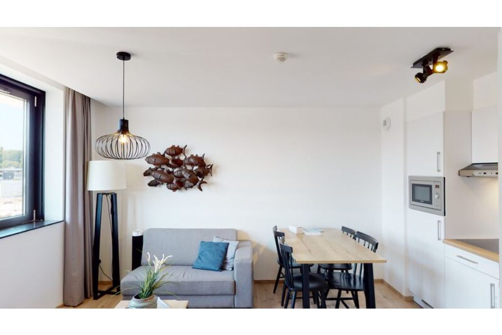 Standard suite for 4 people with bedroom with double bed
