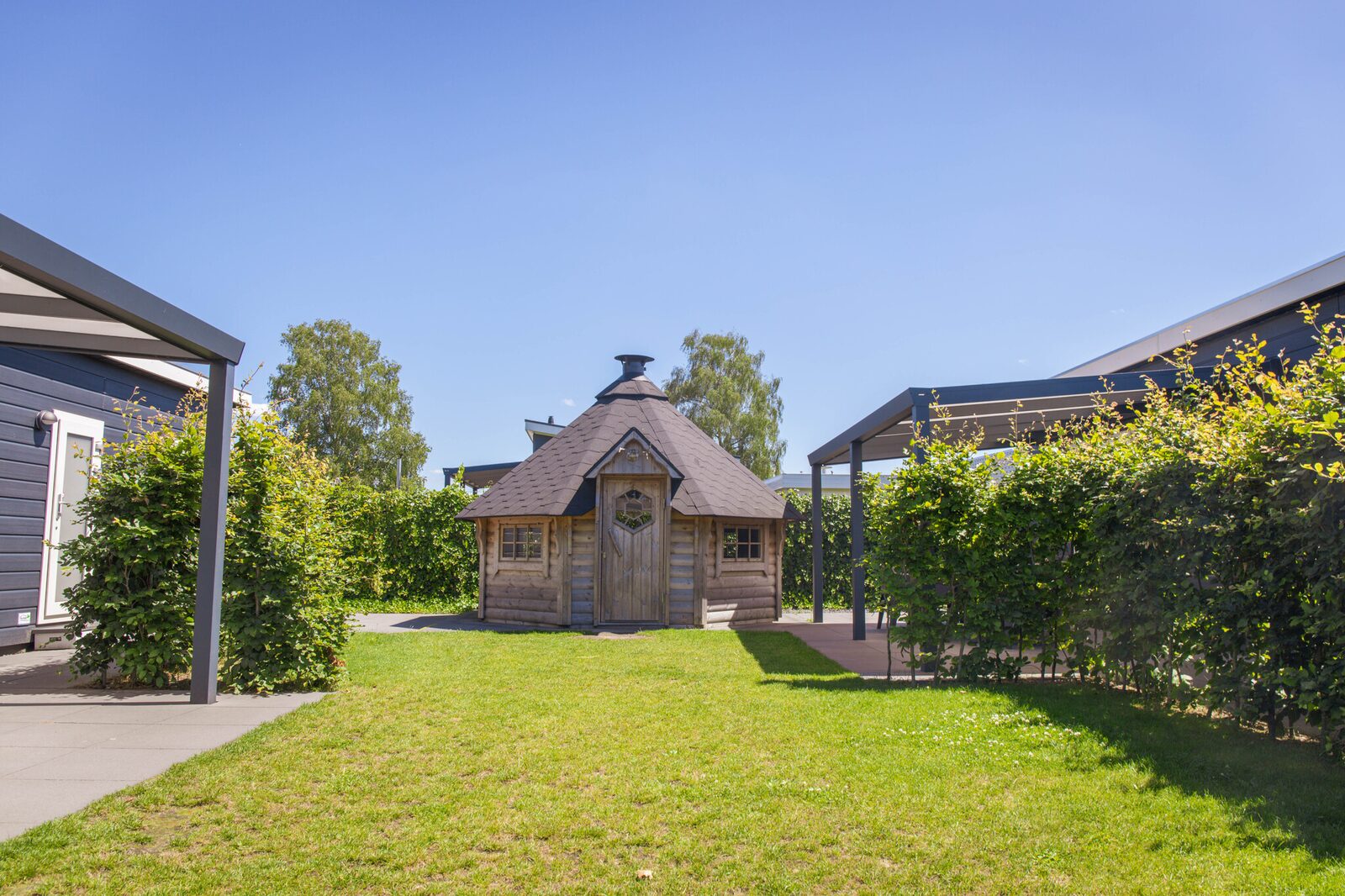 Groepsaccommodatie voor maximaal 12 personen met grillhuis op vakantiepark in Voorthuizen, Voorthuizen