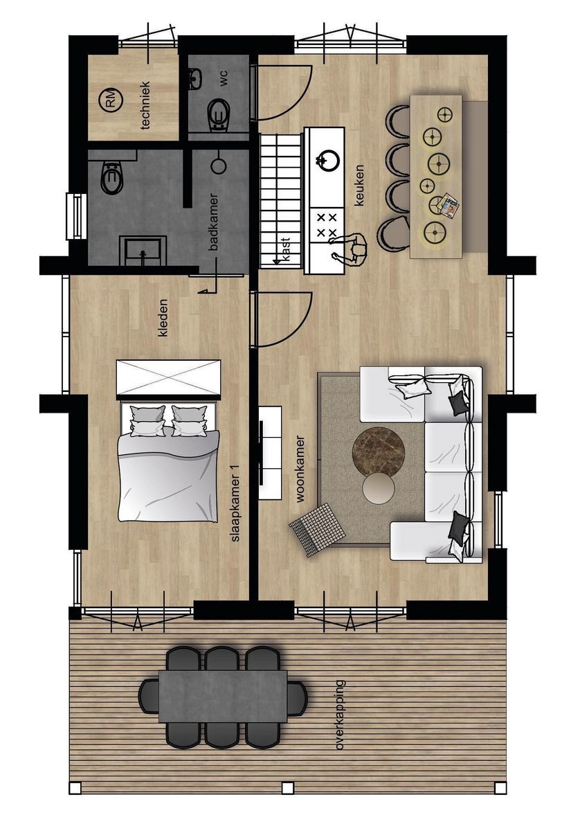 Bos Villa met hottub & sauna - 8 persoons, Wekerom