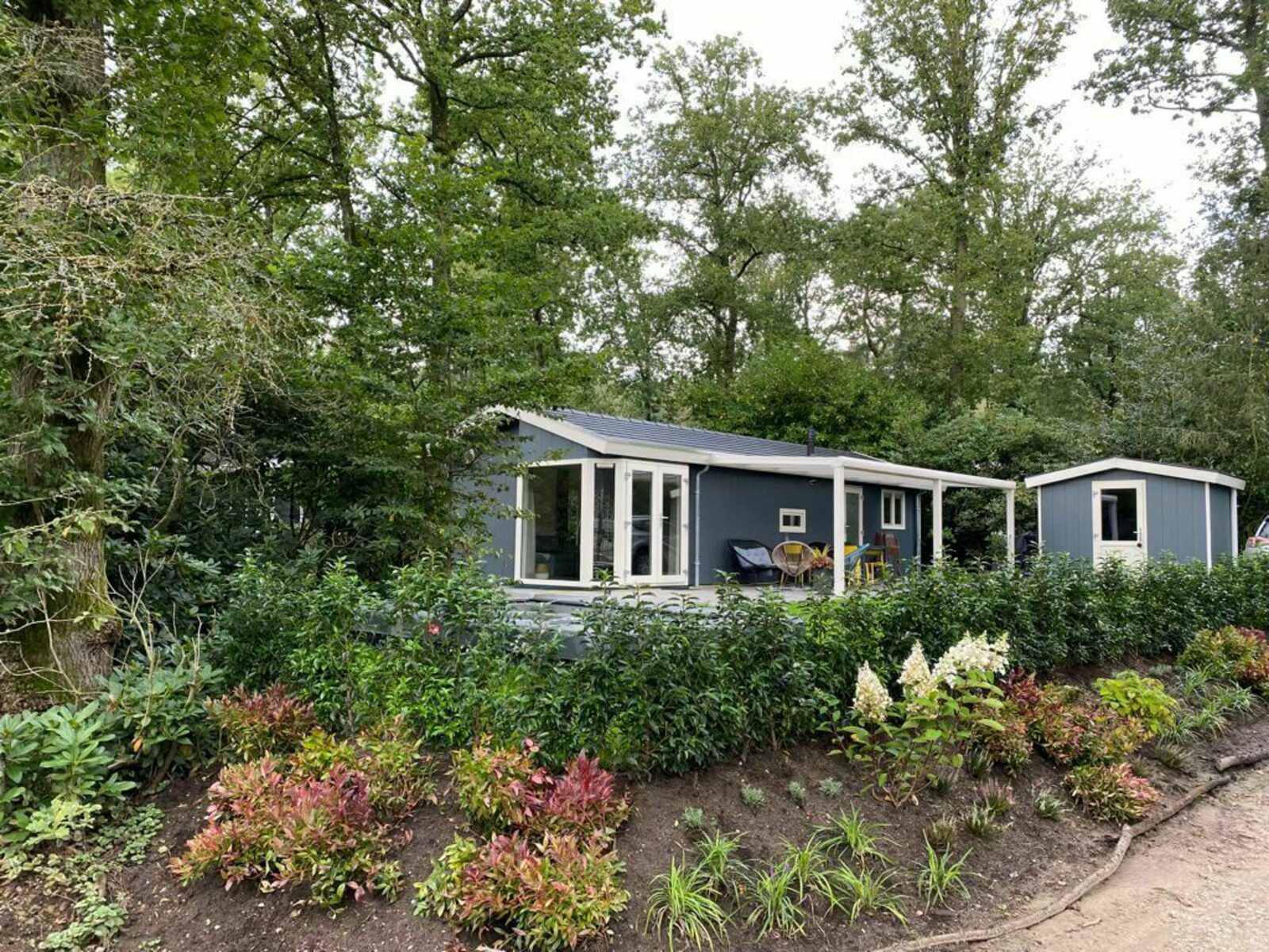 Chalet type Comfort voor 4 personen op park de Bonte Vlucht, Doorn